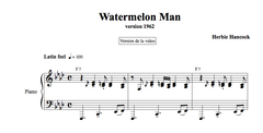 WATERMELON MAN - Piano Lesson by Antoine Herve|WATERMELON MAN - Cours de Piano par Antoine Hervé