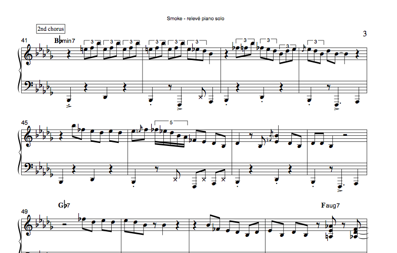 SMOKE : Cours de Piano par Antoine Hervé