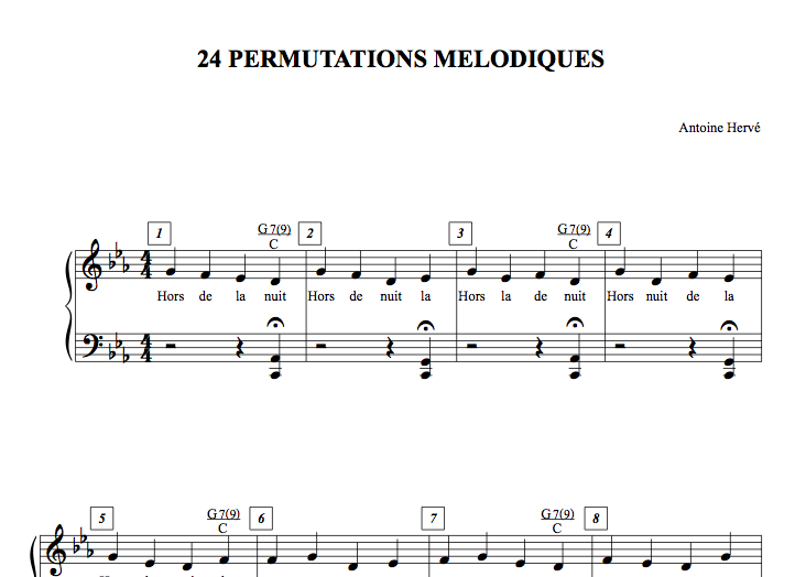 MELODIC TRAINING - CRÉER SA MELODIE - Cours de Piano par Antoine Hervé