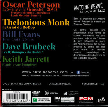 The Jazz Lesson BOX SET "THE PIANISTS" 6 DVDs or VOD|La Leçon de Jazz en coffret ou VOD "LES PIANISTES" 6 DVDs