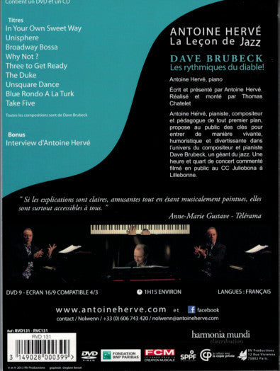 The Jazz Lesson: "DAVE BRUBECK, THE DEVIL RYTHMS!"|La Leçon de Jazz: "DAVE BRUBECK, LES RYTHMES DU DIABLE"