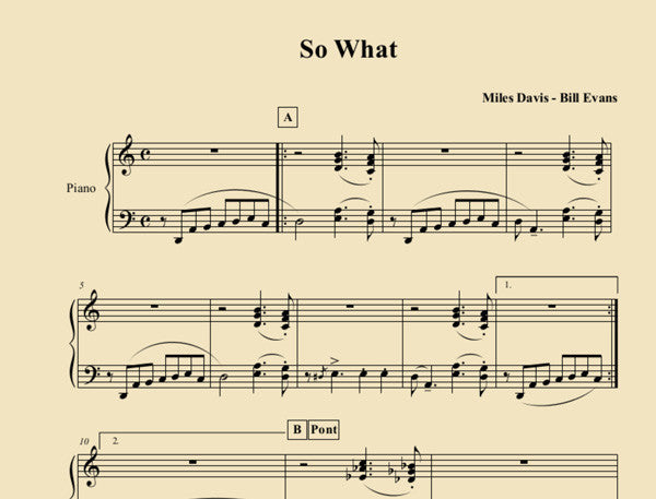 SO WHAT - Cours de Piano par Antoine Hervé