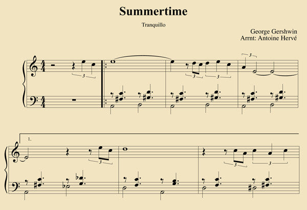 SUMMERTIME - Cours de Piano Jazz
