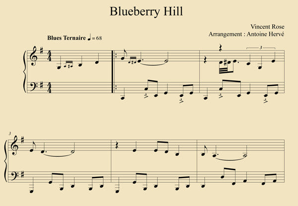 BLUEBERRY HILL - Cours de Piano par Antoine Hervé