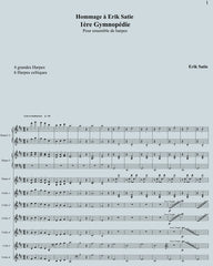 Arrangement of Erik Satie s' first Gymnopédie for 10 harps students|1ère GYMNOPÉDIE d'Erik Satie pour 10 élèves harpistes