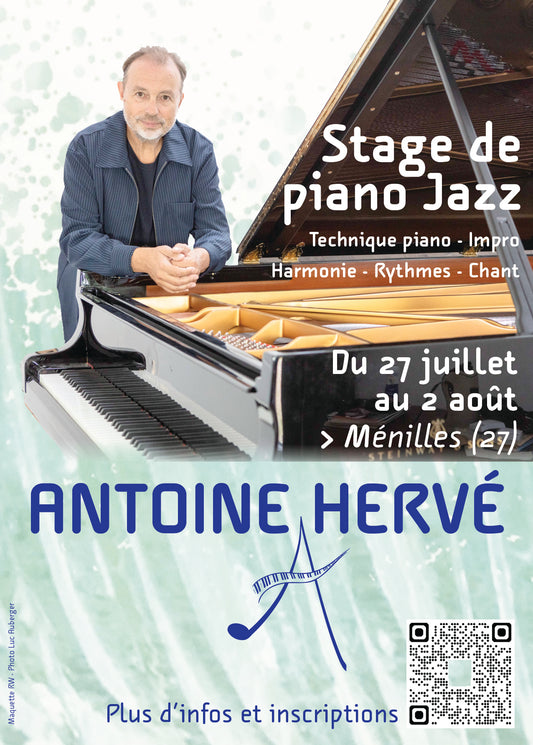 Stage de Piano Jazz fin juillet 2026 à Ménilles (27)