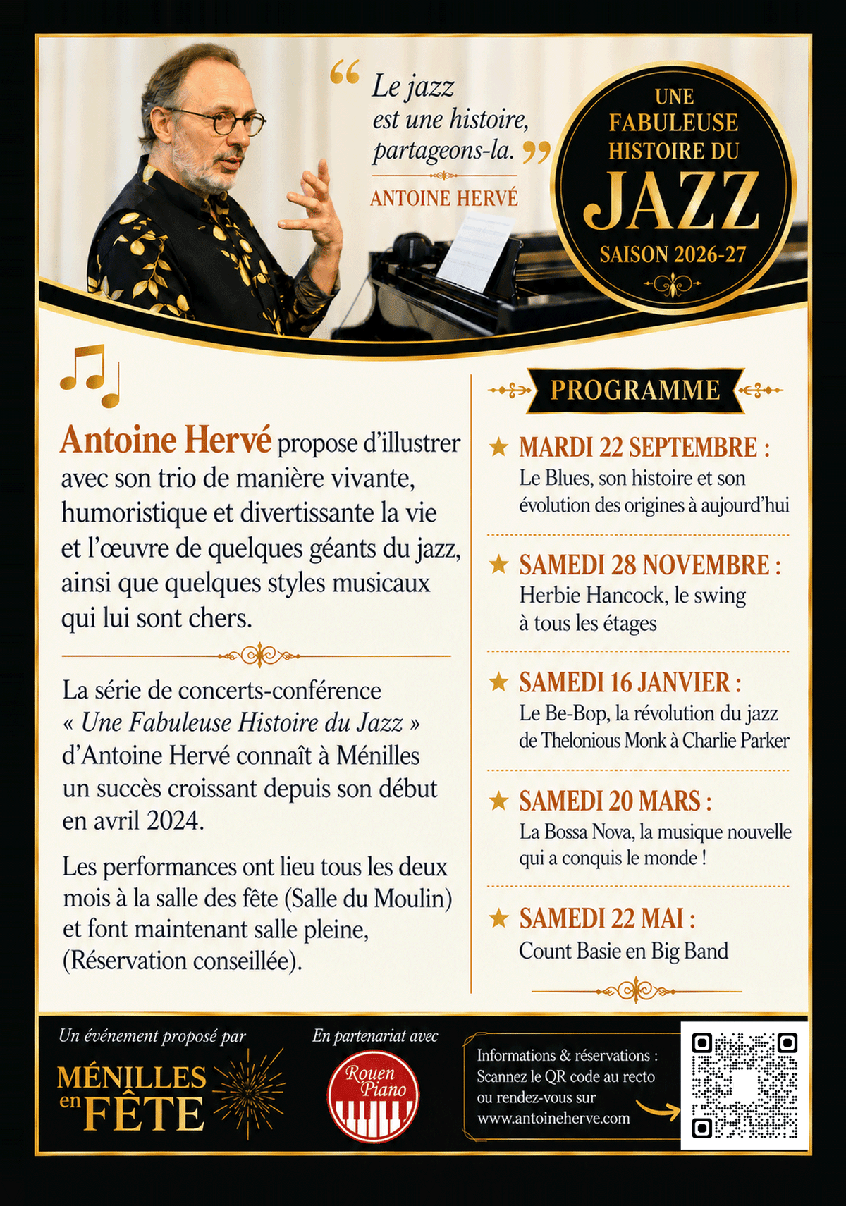 Une Fabuleuse Histoire du Jazz à Ménilles
