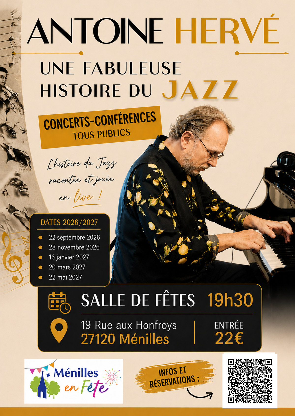 Une Fabuleuse Histoire du Jazz à Ménilles