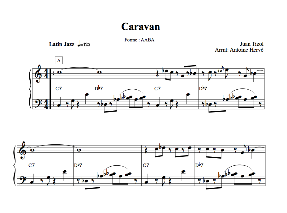 CARAVAN - Cours de Piano par Antoine Hervé