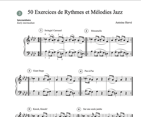 Ah oui! 50 Rythmics & Melodics Licks exercises for impro|Ah oui! 50 Exercices de plans Rythmiques et Mélodiques pour l'impro