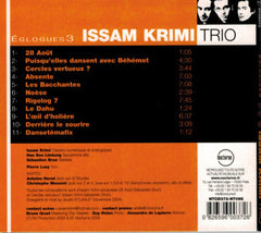 EGLOGUES 3 - Issam Krimi trio album - (2004) - Han Sen Limtung sax -Sébastien Brun - drums|EGLOGUES 3 - Issam Krimi en trio - (2004) - Han Sen Limtung sax -Sébastien Brun - batterie.