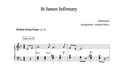 St JAMES INFIRMARY - Piano Lesson by Antoine Herve|St JAMES INFIRMARY - Cours de Piano par Antoine Hervé