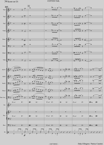 COTTONTAIL Duke Ellington - big band score|COTTONTAIL de Duke Ellington - partition pour Big Band